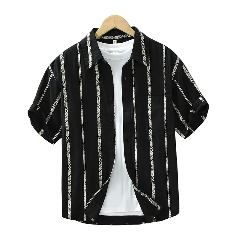 Chemise Homme à Rayures Décontractée 1