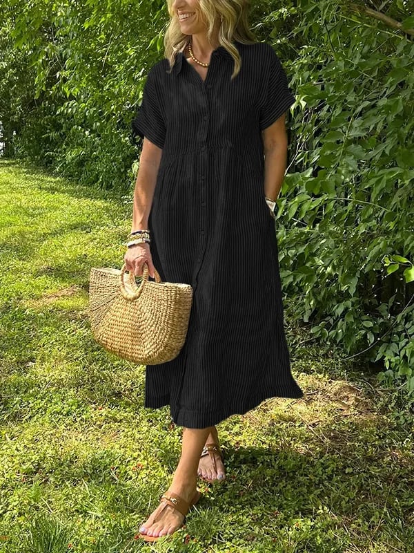 Chemise Longue à Rayures pour Femme 2
