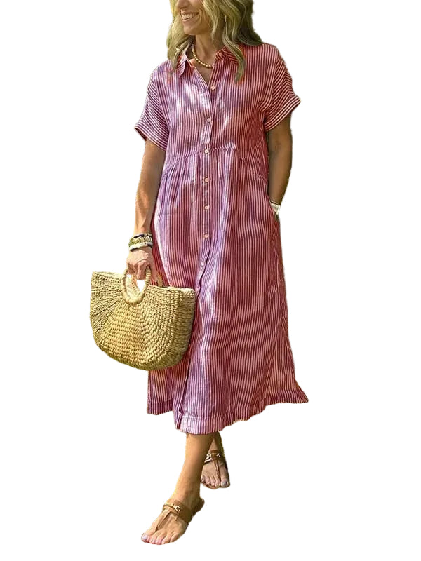 Chemise Longue à Rayures pour Femme 3