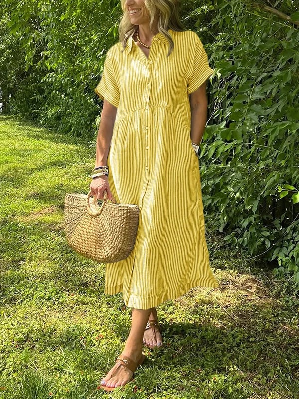 Chemise Longue à Rayures pour Femme 7
