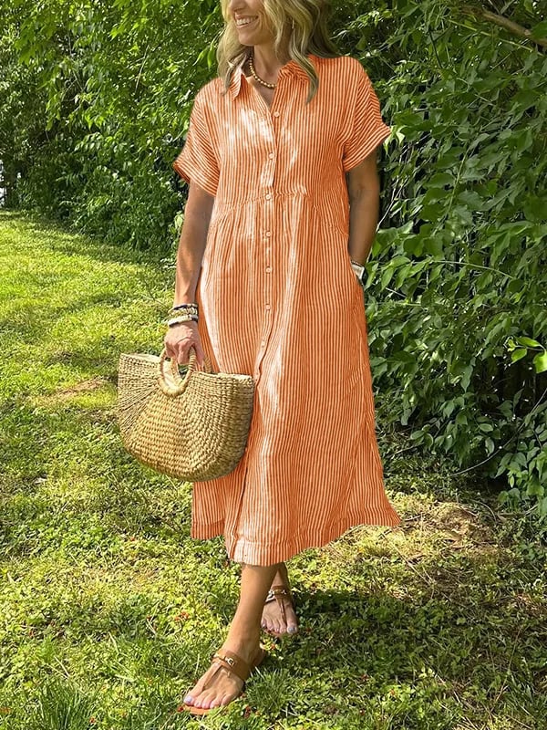 Chemise Longue à Rayures pour Femme 8