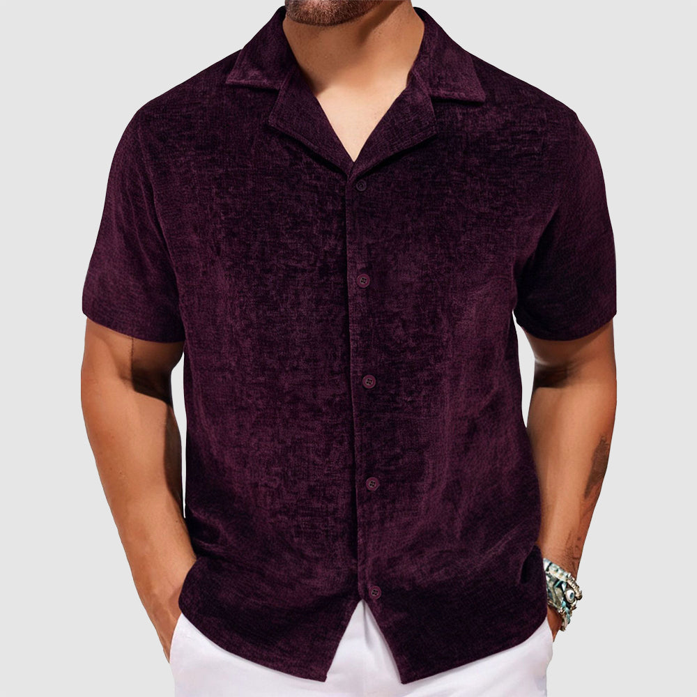 Chemise Rétro pour Homme en Velours 1