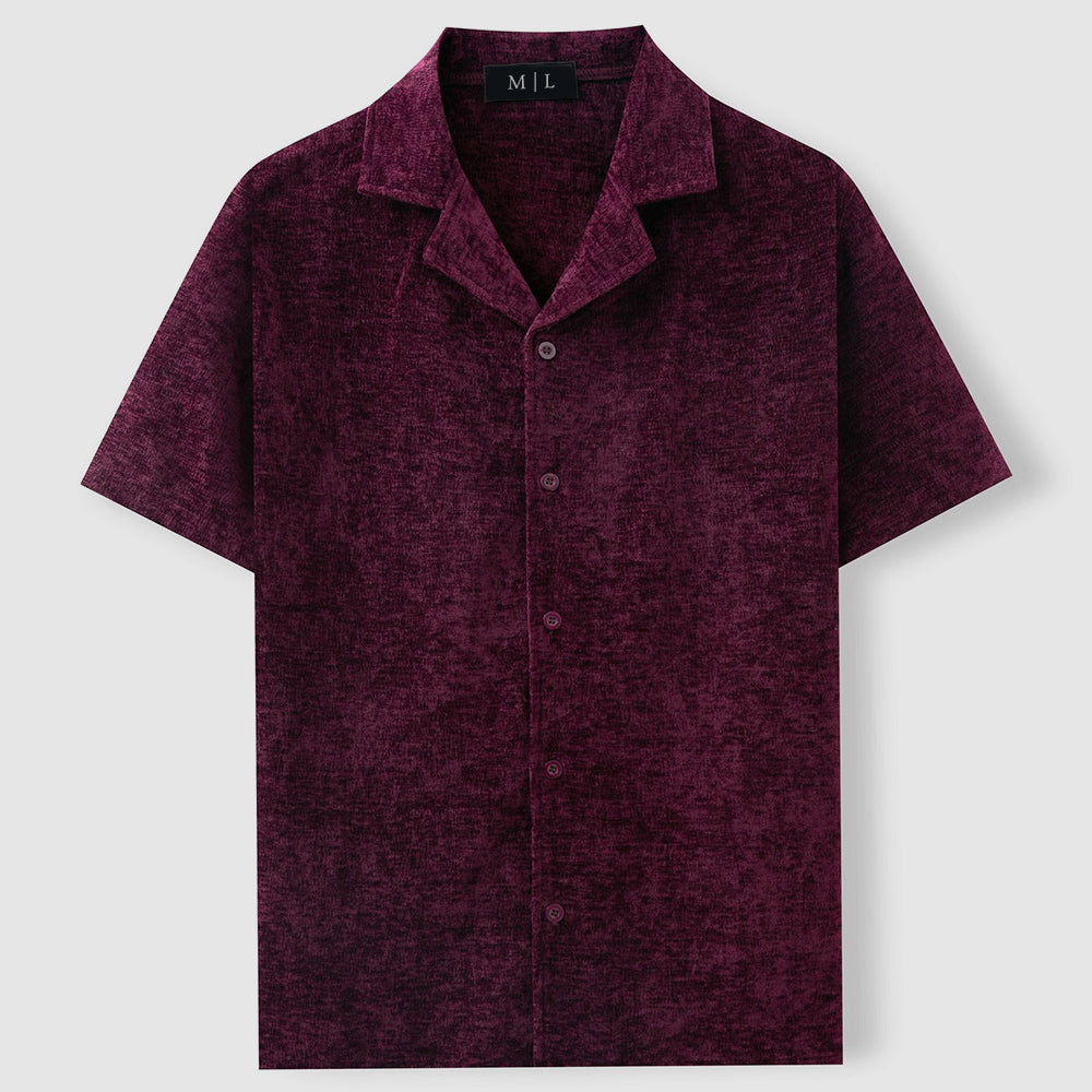 Chemise Rétro pour Homme en Velours 3