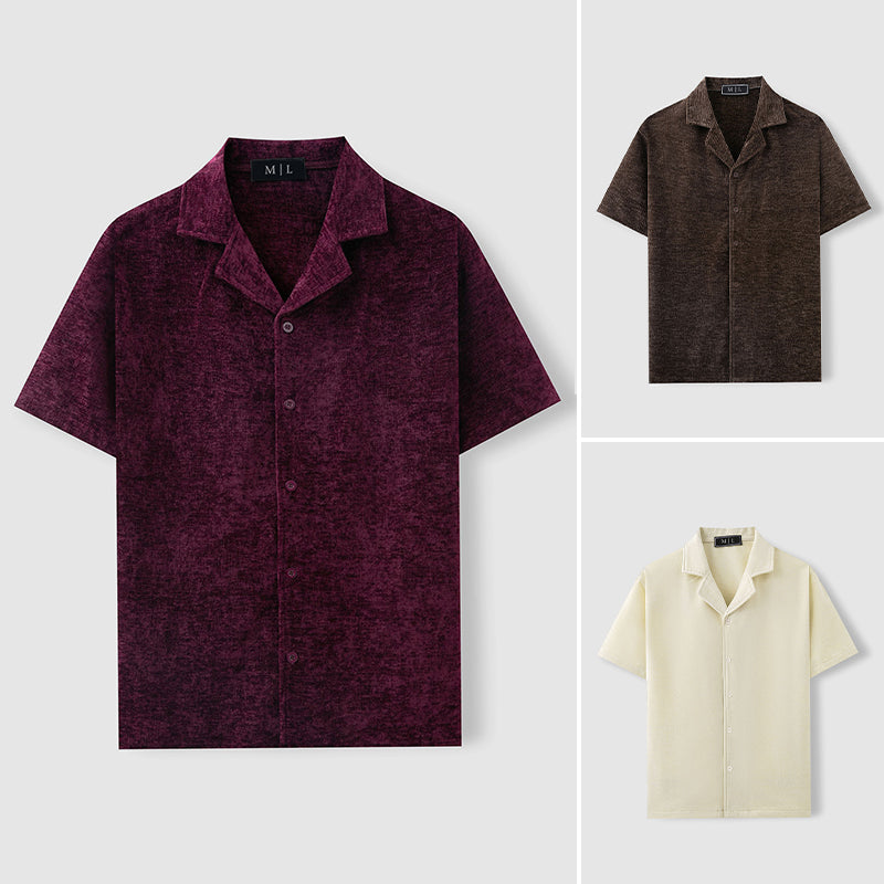 Chemise Rétro pour Homme en Velours 6