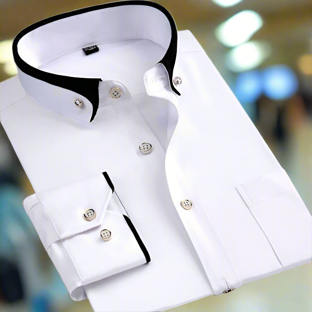 Chemise à Manches Longues pour Homme Style Classique 1