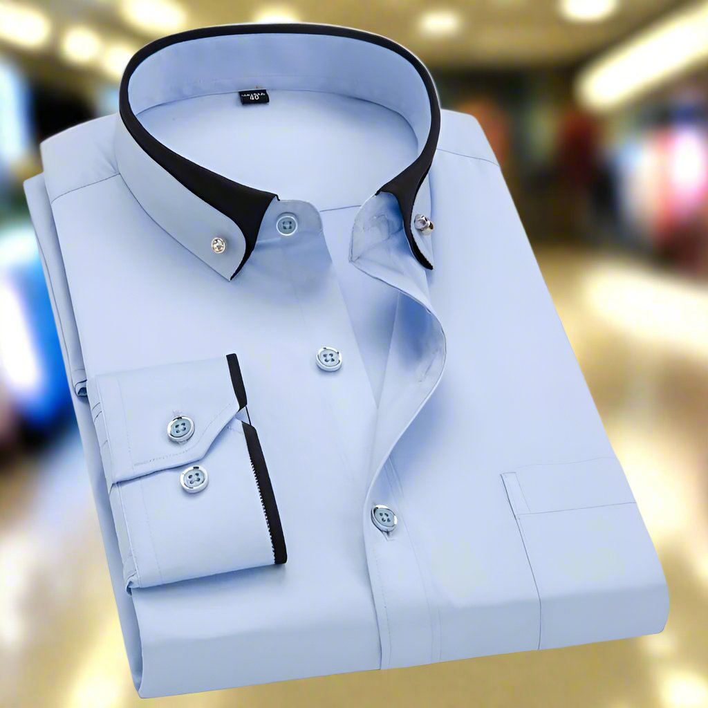 Chemise à Manches Longues pour Homme Style Classique 3