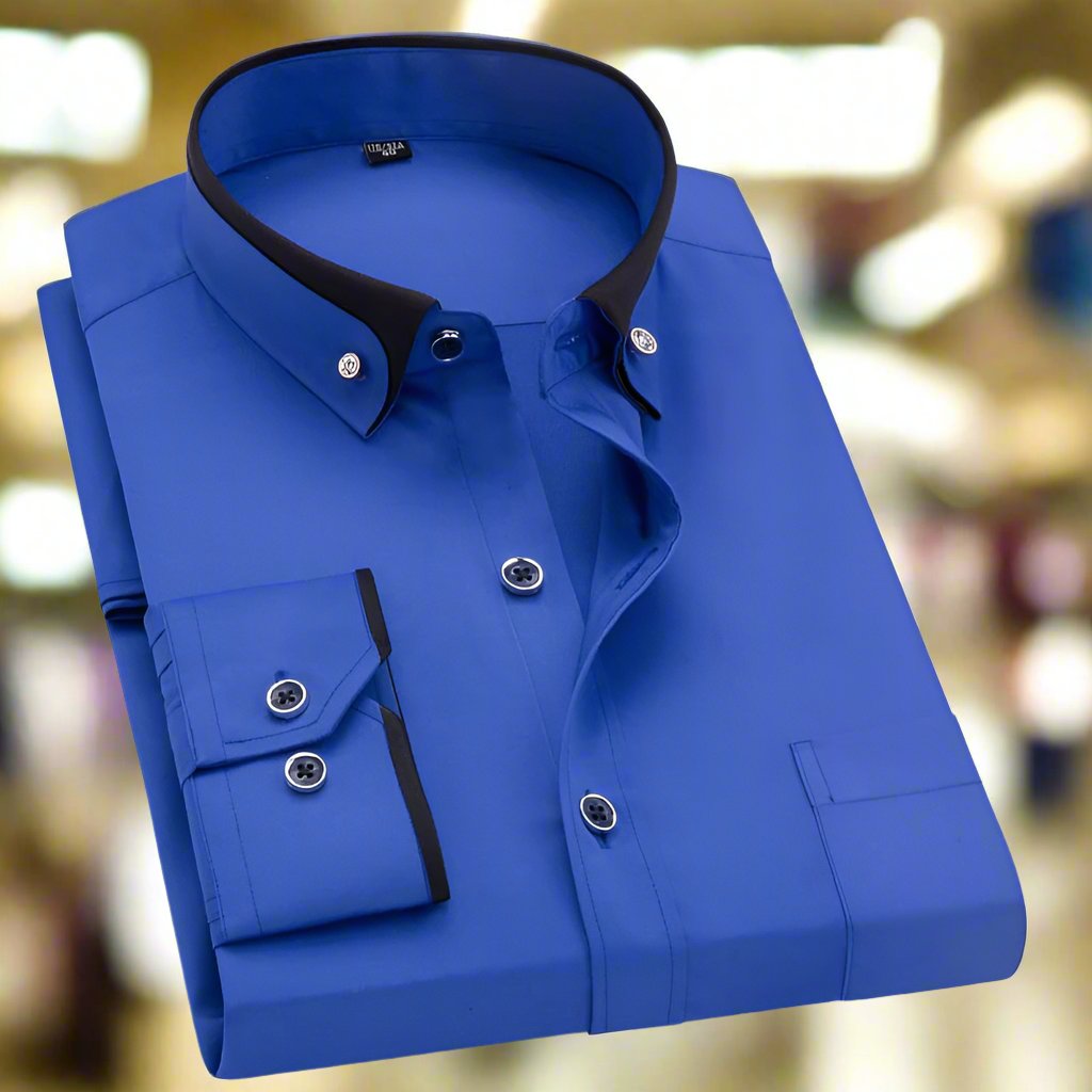 Chemise à Manches Longues pour Homme Style Classique 4
