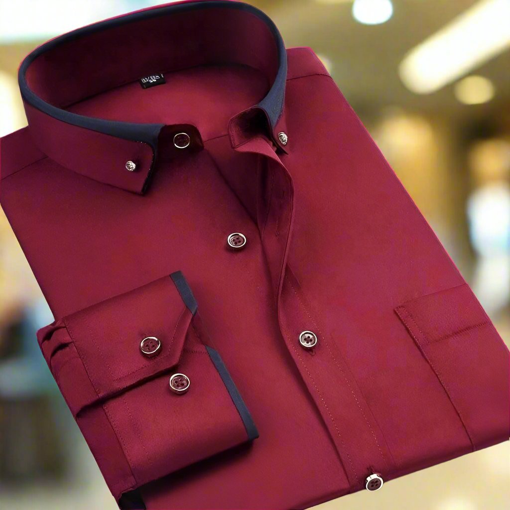 Chemise à Manches Longues pour Homme Style Classique 5