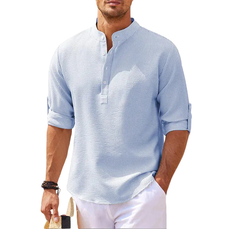 Chemise à Manches Longues pour Homme Style Classique 5