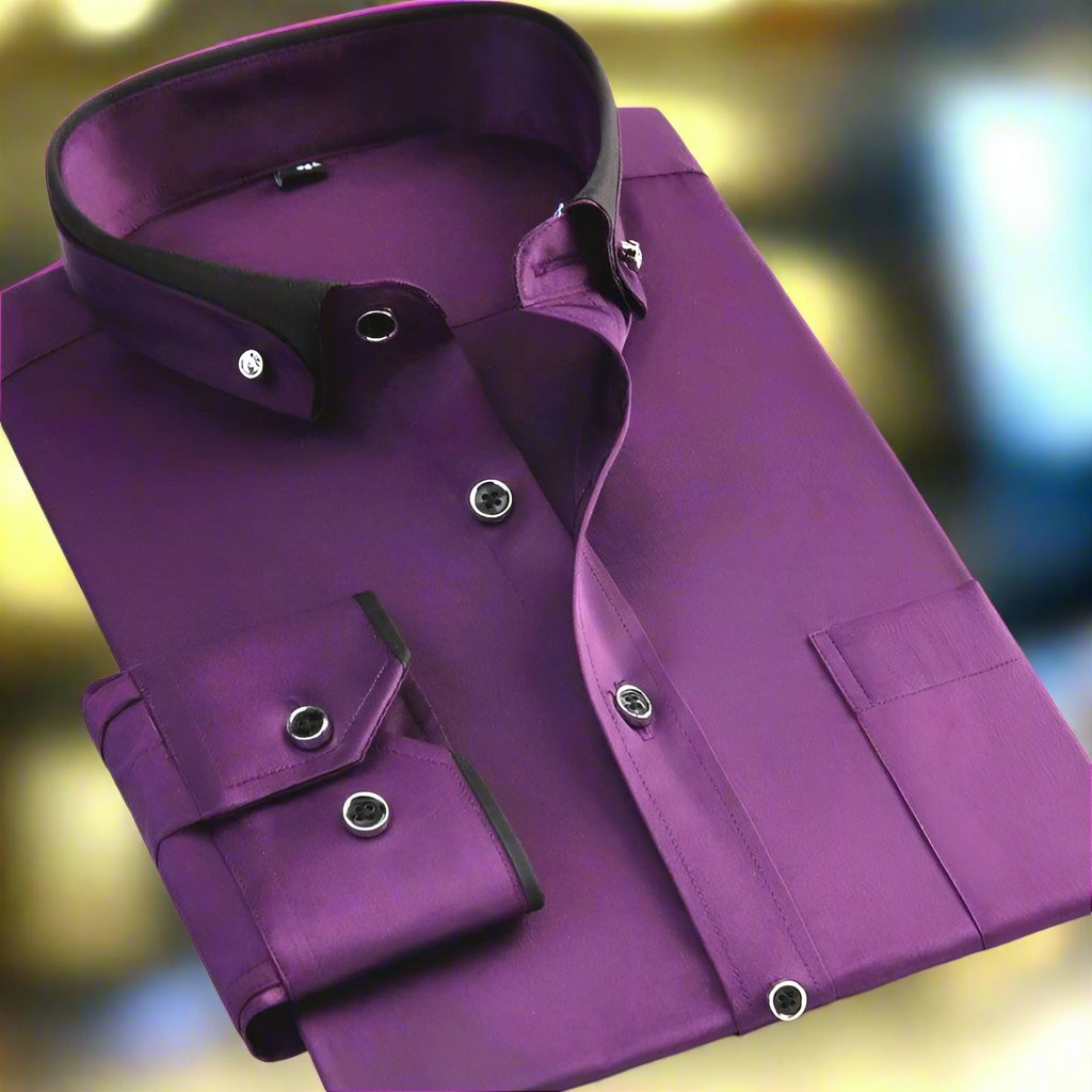 Chemise à Manches Longues pour Homme Style Classique 6