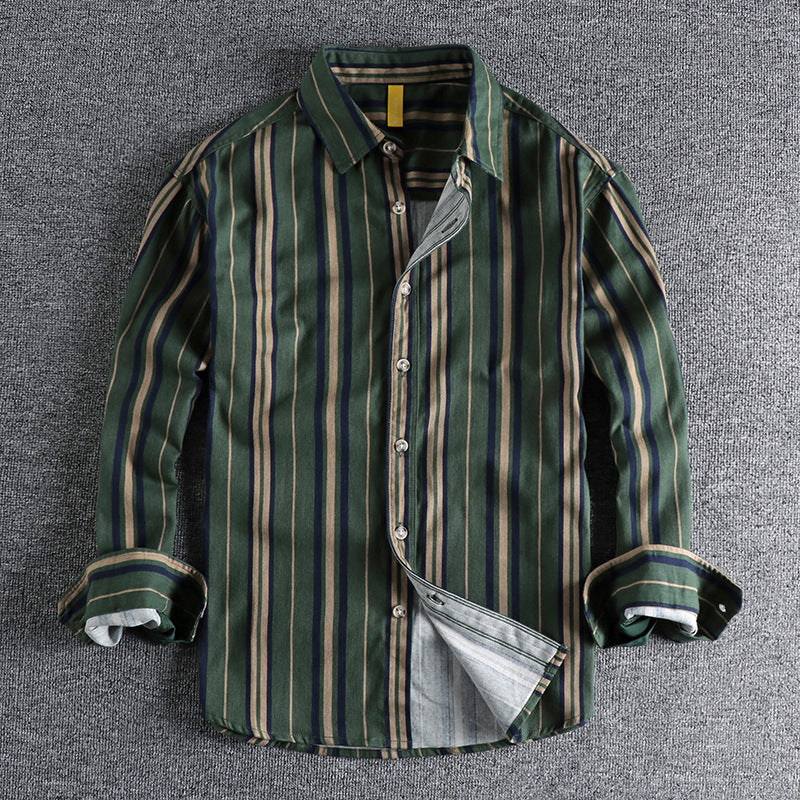 Chemise à Rayures pour Homme Style Moderne 0