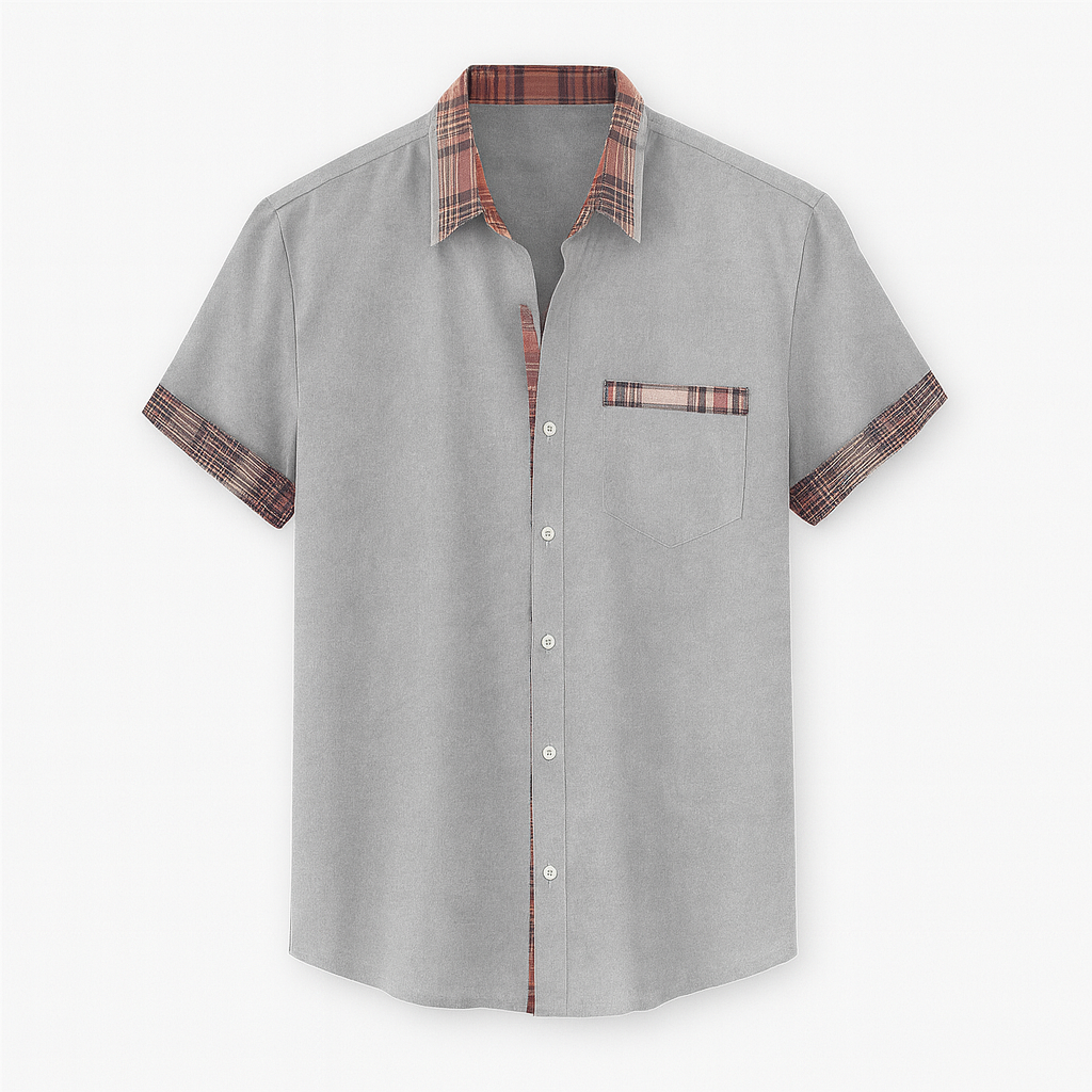 Chemise à manches courtes pour hommes moderne 2