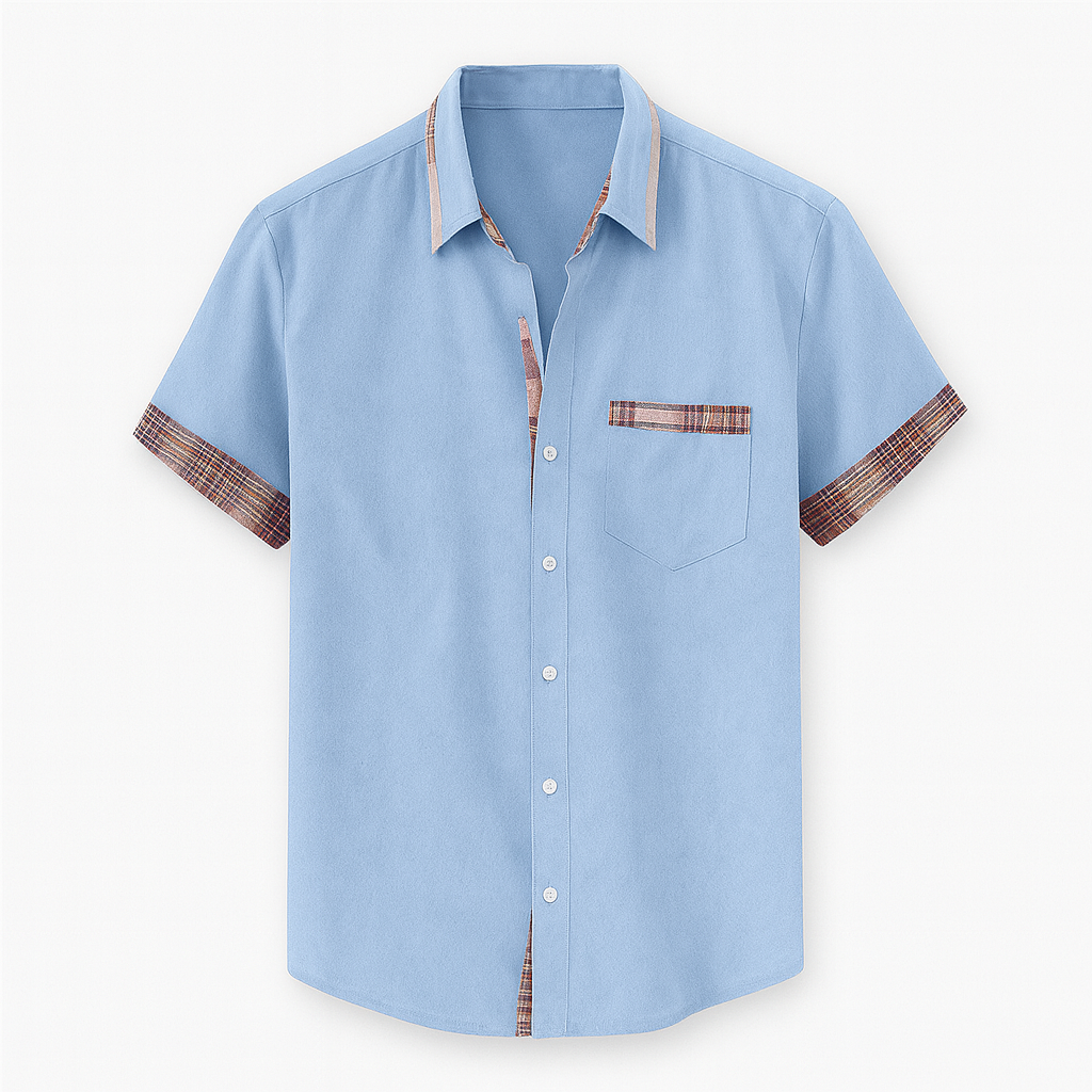 Chemise à manches courtes pour hommes moderne 4
