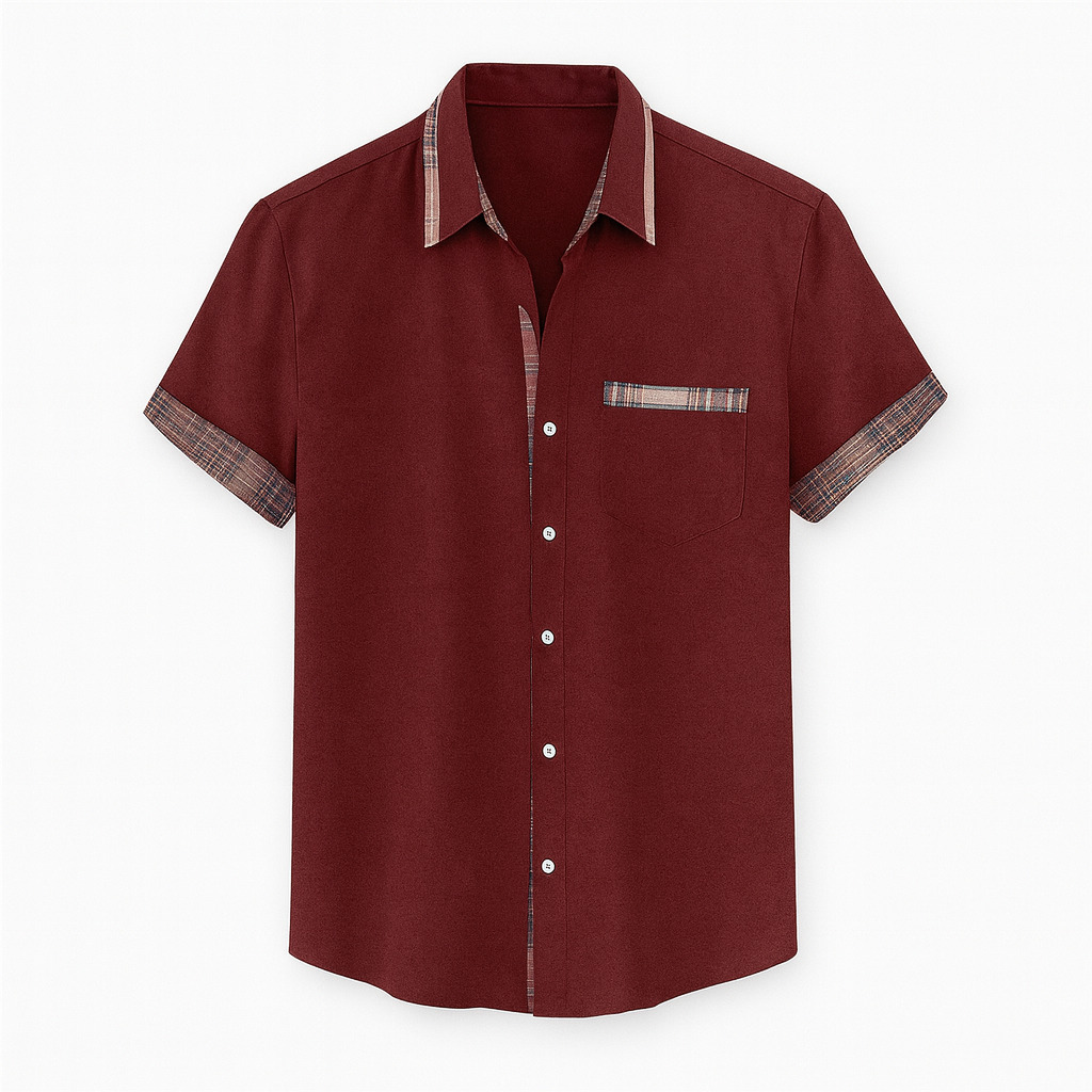 Chemise à manches courtes pour hommes moderne 6