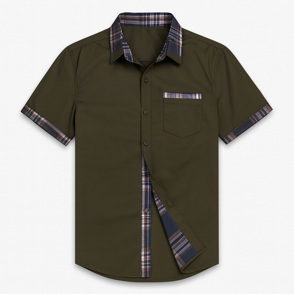 Chemise à manches courtes pour hommes moderne 8