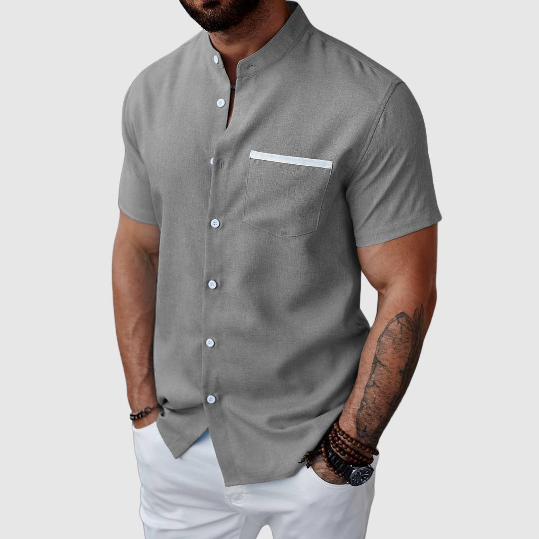 Chemise d'été Henley pour Homme Classique 1
