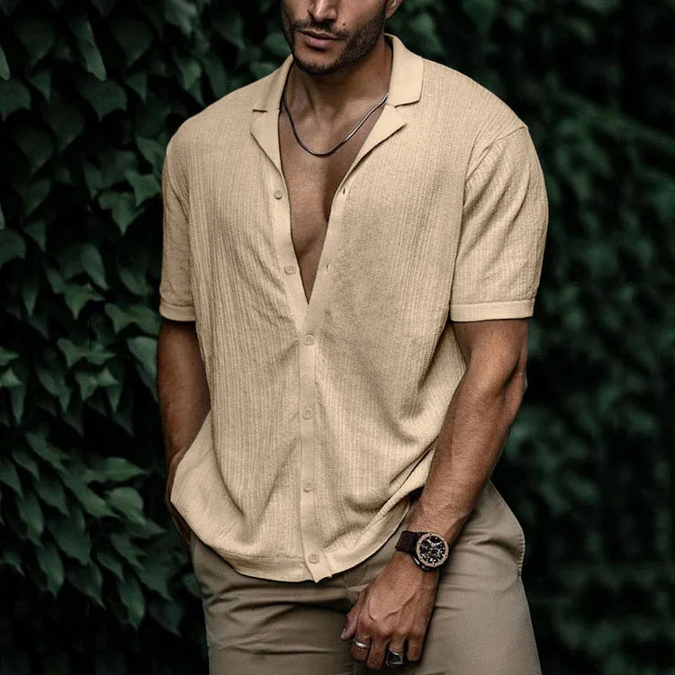 Chemise d'été à manches courtes pour homme moderne 1