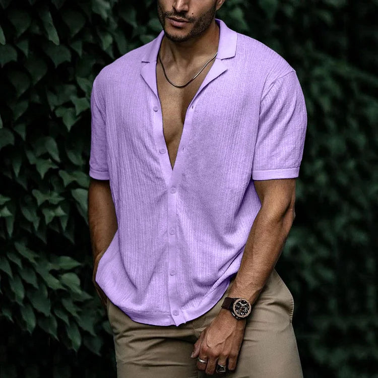 Chemise d'été à manches courtes pour homme moderne 3