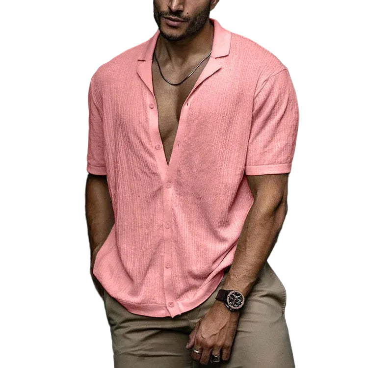 Chemise d'été à manches courtes pour homme moderne 6