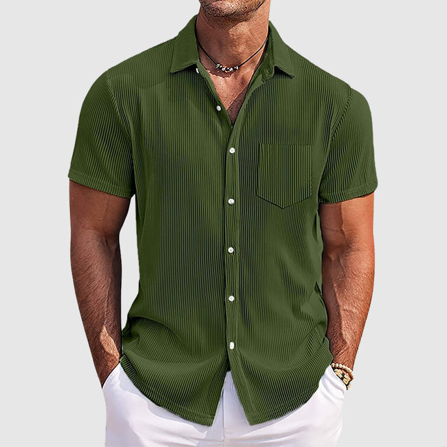 Chemise d'été à rayures pour homme 1
