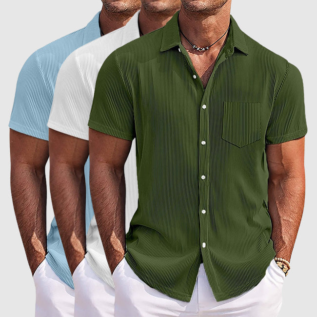 Chemise d'été à rayures pour homme 6