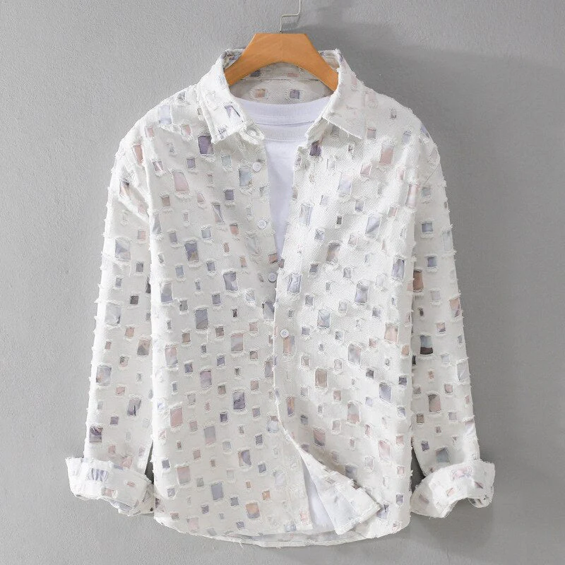 Chemise en Jean pour Homme Décontractée 2