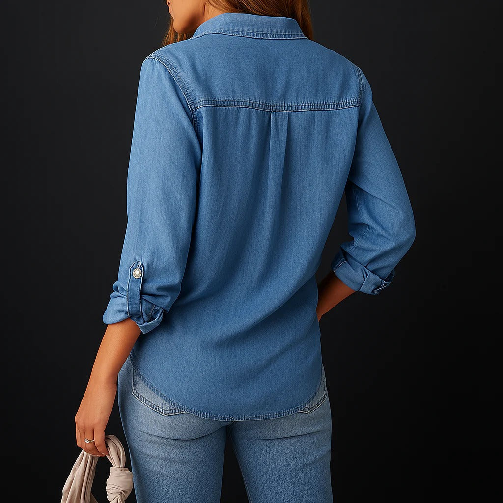 Chemise en Jean pour Homme à Boutons 2