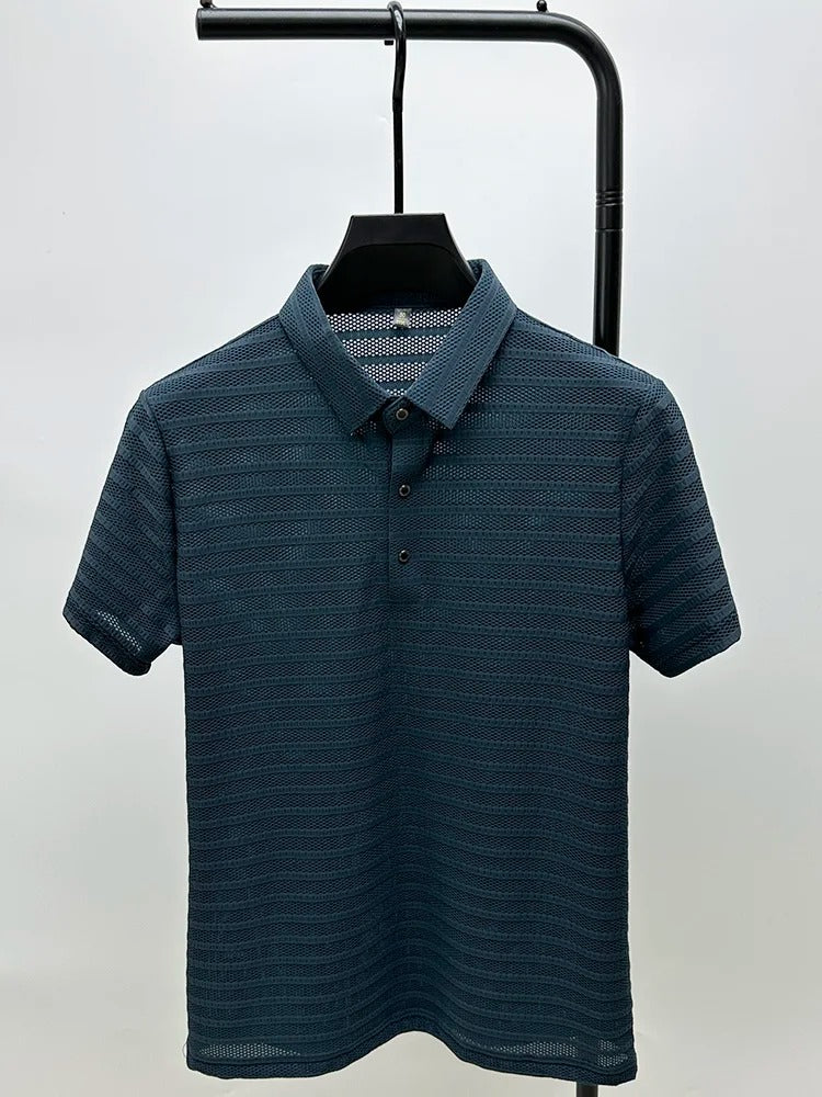 Chemise en Soie pour Homme Style Décontracté 1