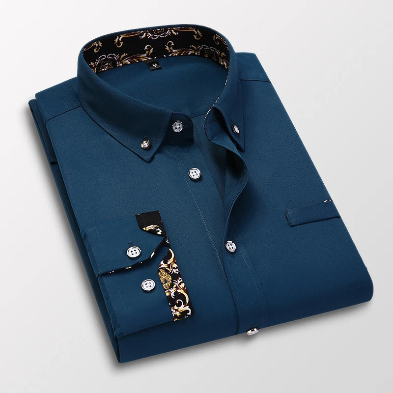 Chemise pour homme à imprimé baroque 2
