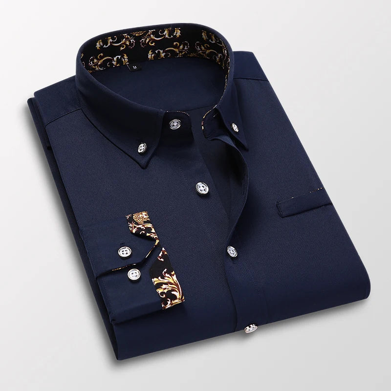 Chemise pour homme à imprimé baroque 3