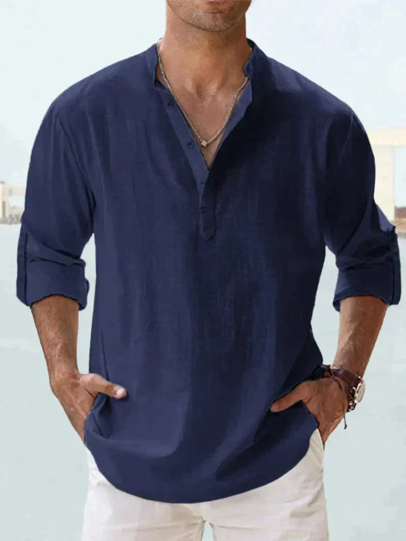 Chemise pour hommes à manches longues au style intemporel 4