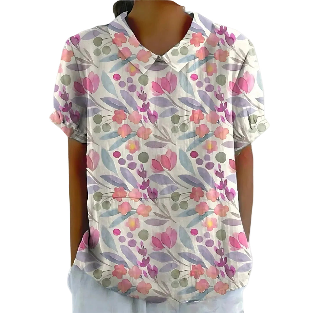 Chemisier Femme Fleuri Décontracté 11