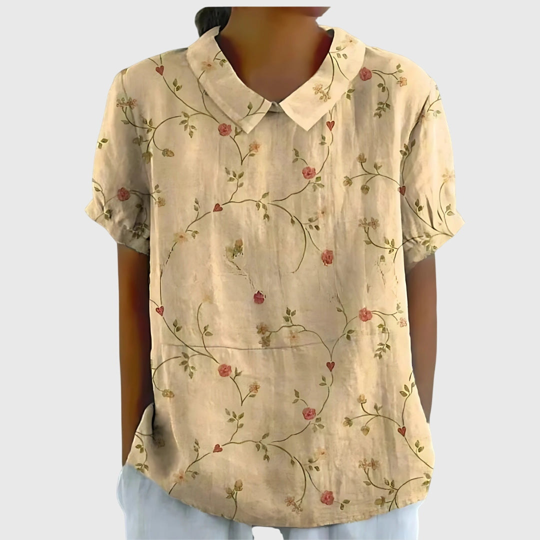 Chemisier Femme Fleuri Décontracté 2