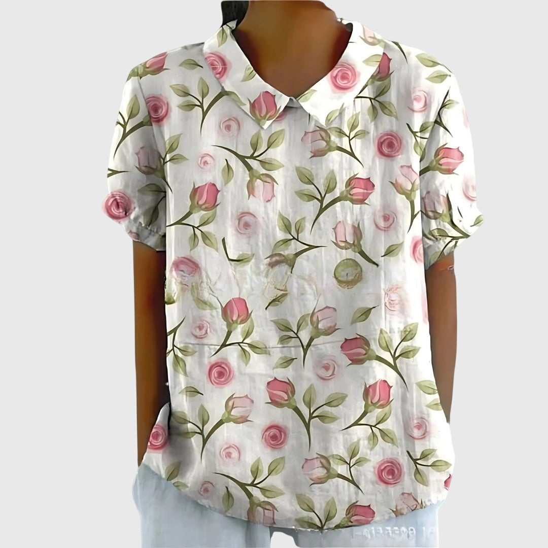 Chemisier Femme Fleuri Décontracté 7