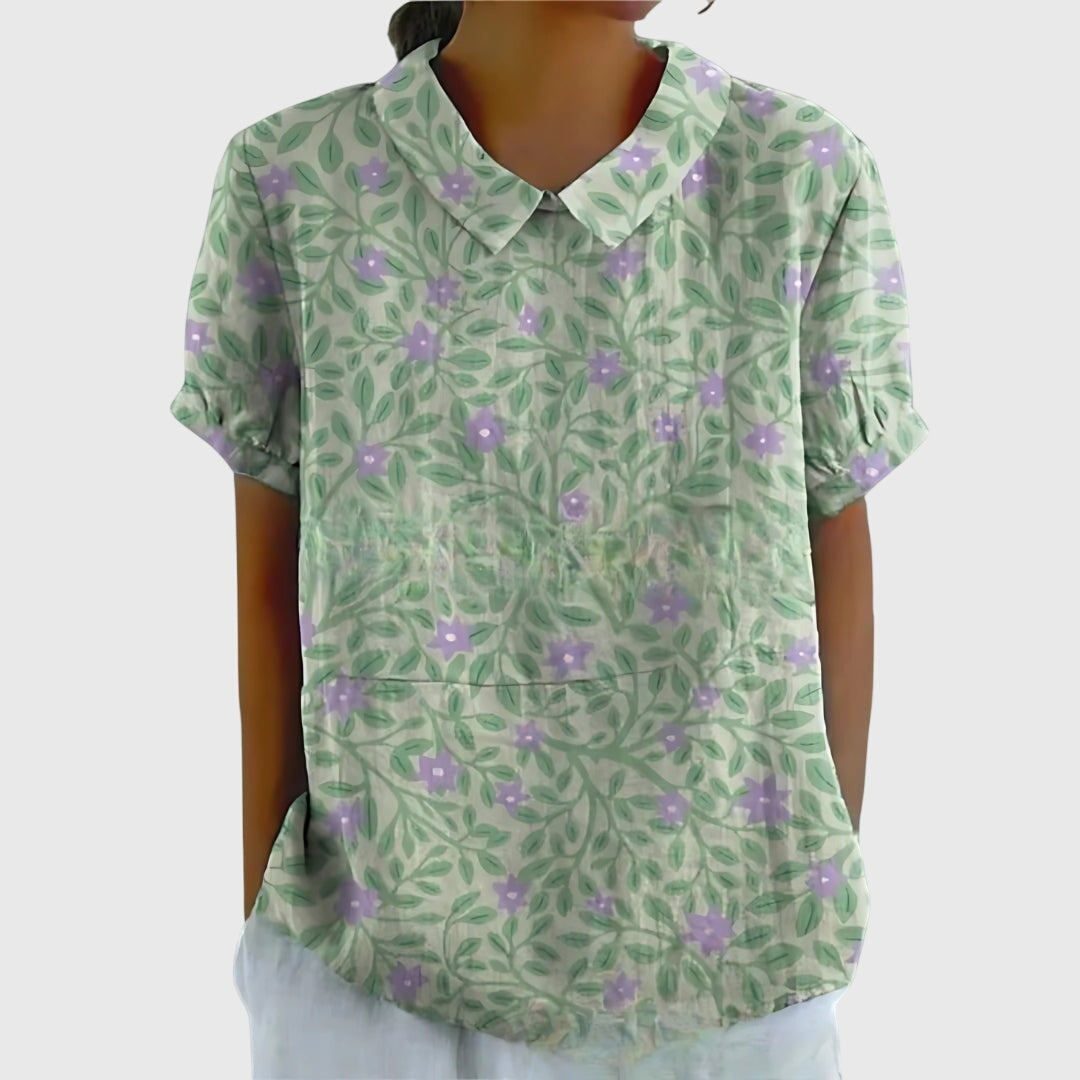 Chemisier Femme Fleuri Décontracté 8