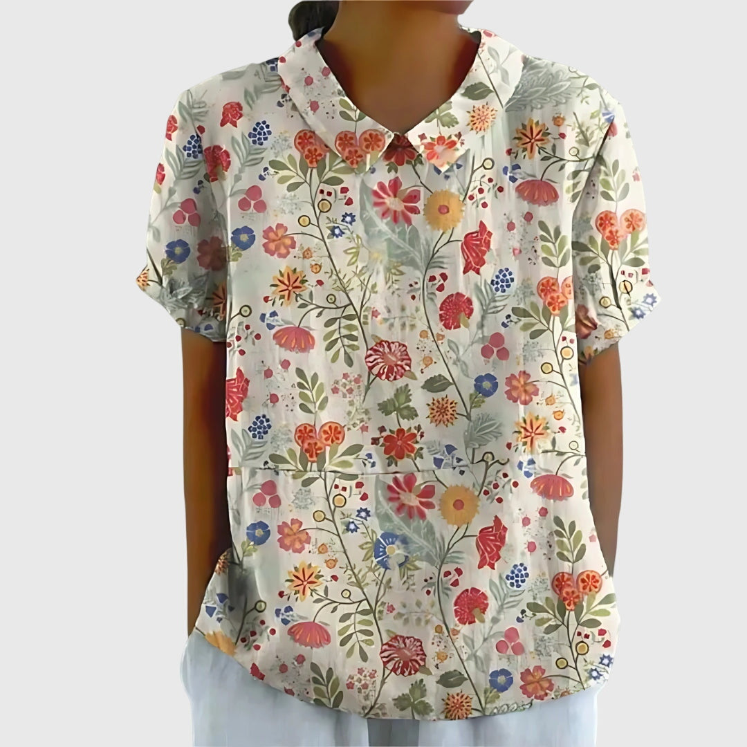 Chemisier Femme Fleuri Décontracté 9