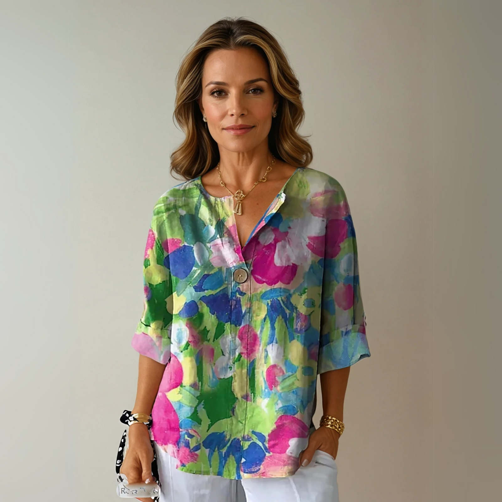 Chemisier Femme Imprimé Floral Chic 3