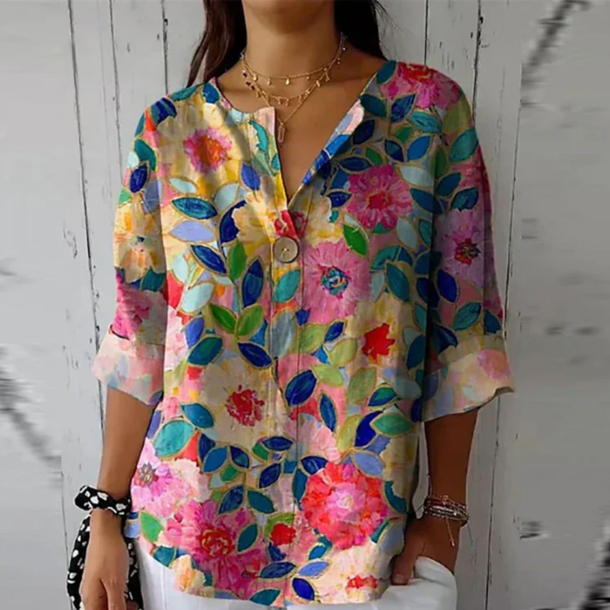 Chemisier Femme Imprimé Floral Chic 4