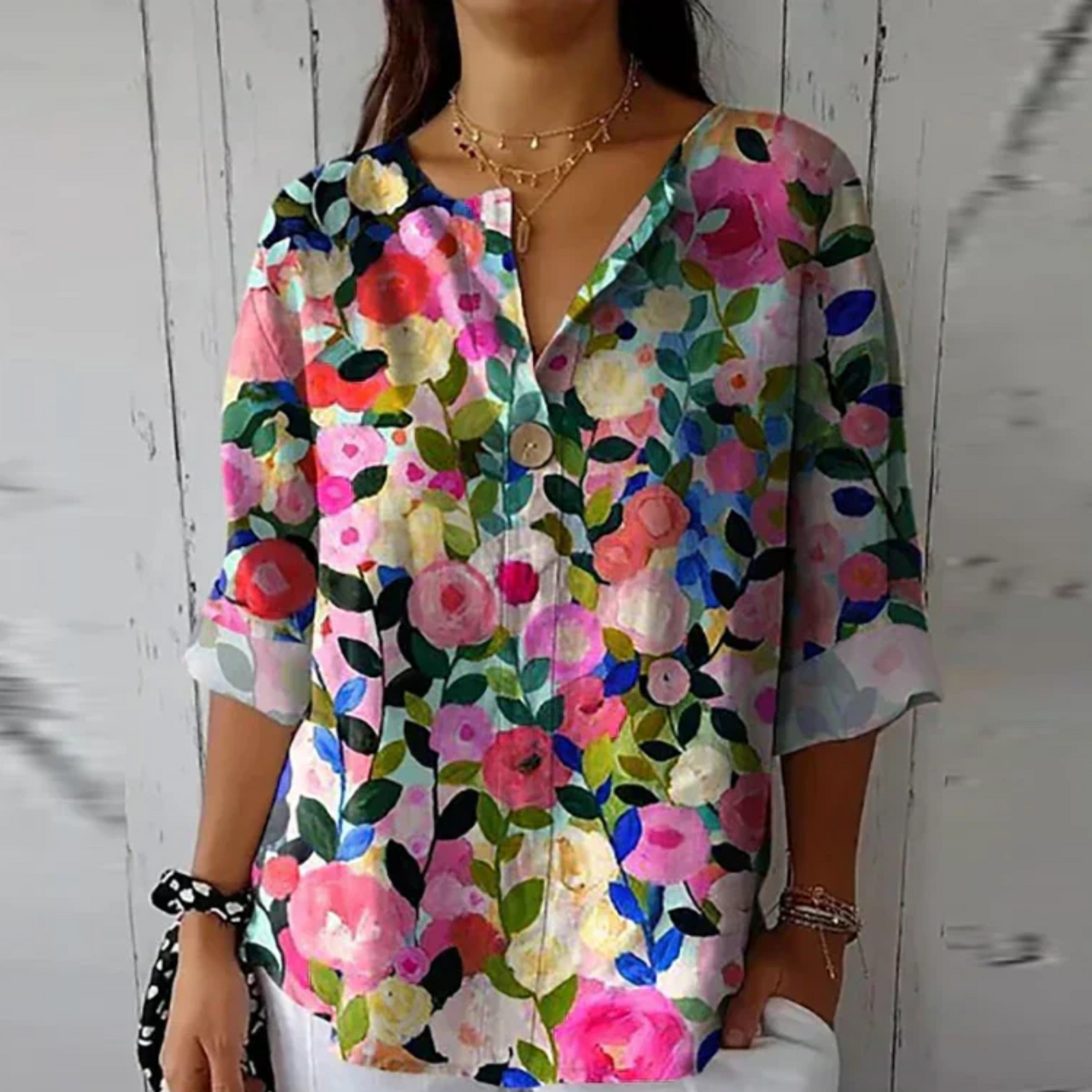 Chemisier Femme Imprimé Floral Chic 5