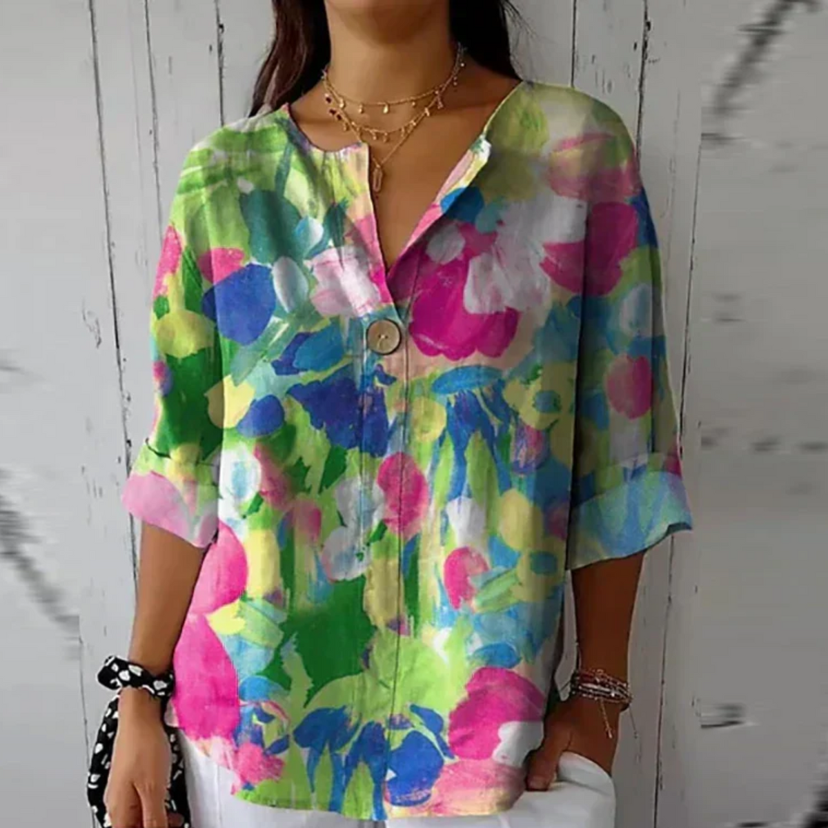 Chemisier Femme Imprimé Floral Chic 7