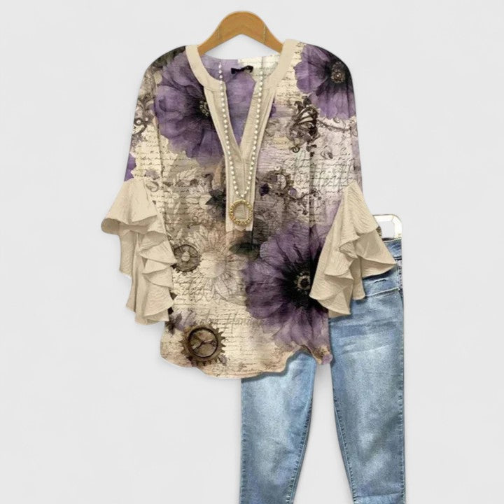 Chemisier Femme à Imprimé Floral 9