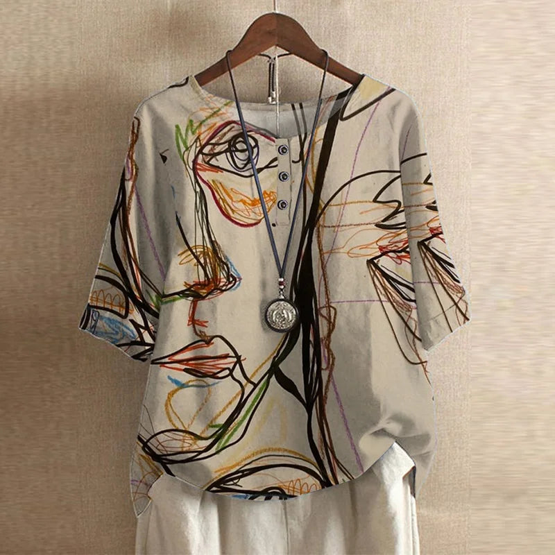 Chemisier Rétro Femme Chic 10