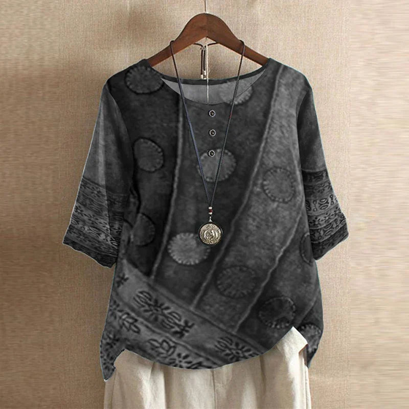 Chemisier Rétro Femme Chic 1