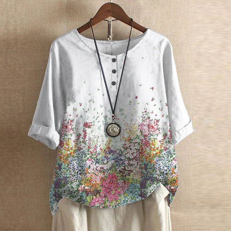Chemisier Rétro Femme Chic 6