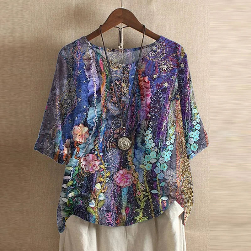 Chemisier Rétro Femme Chic 8
