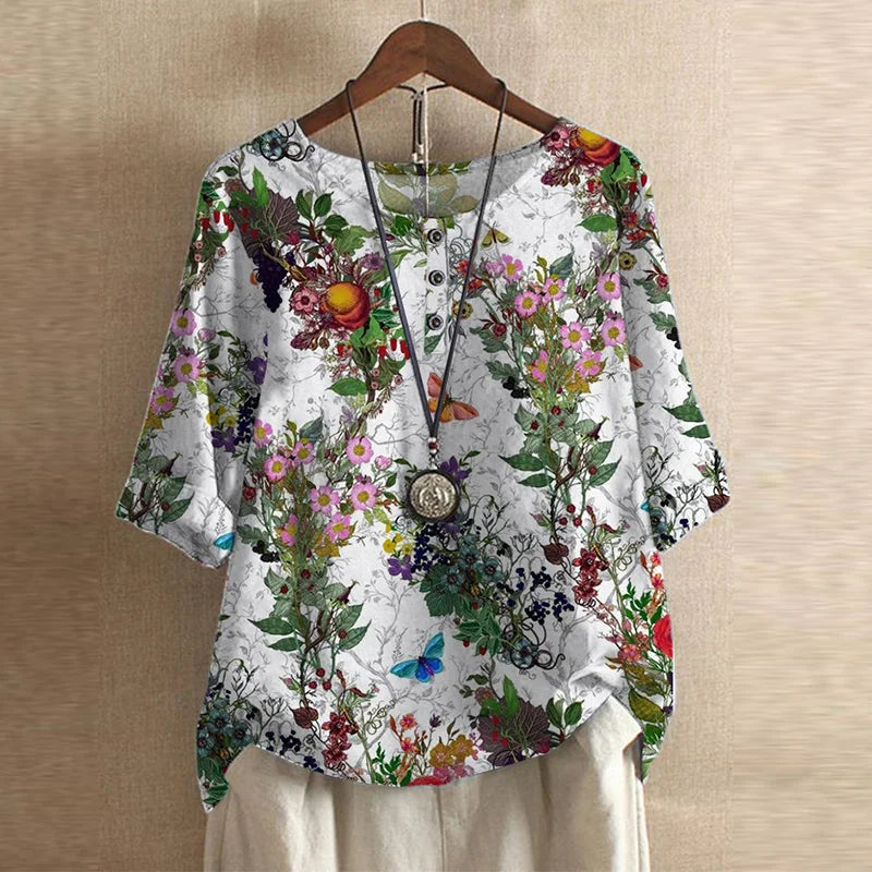 Chemisier Rétro Femme Chic 9