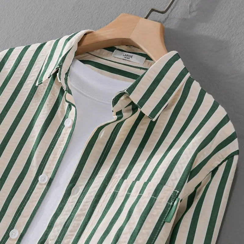 Chemisier à Rayures pour Homme Chic 3