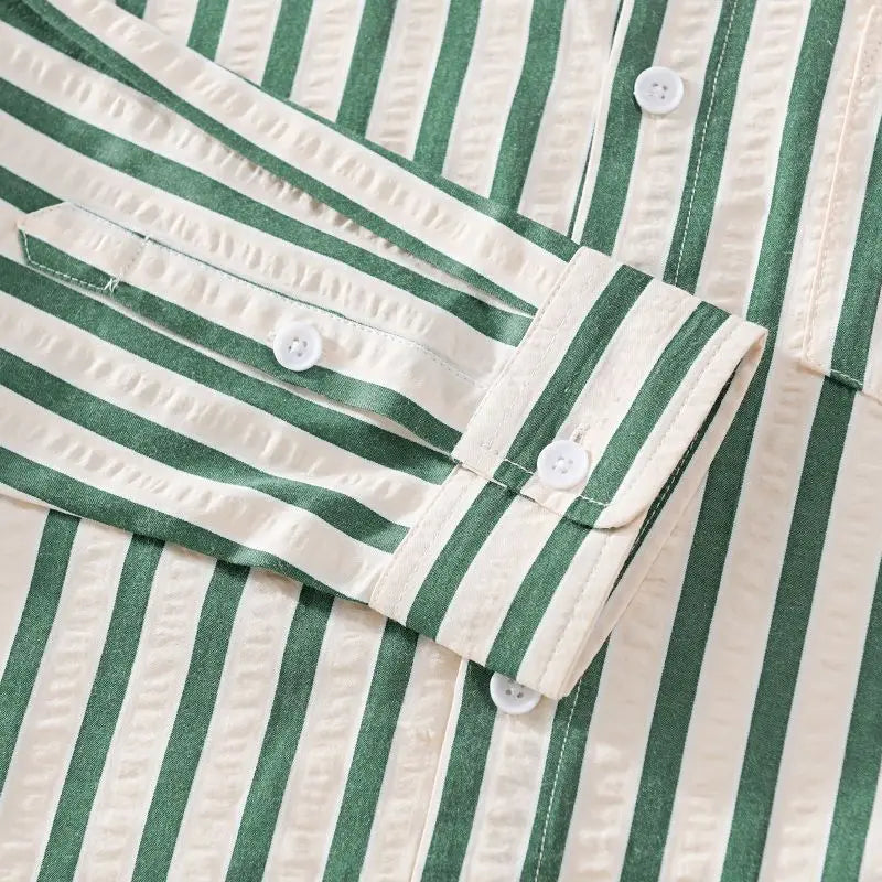 Chemisier à Rayures pour Homme Chic 4
