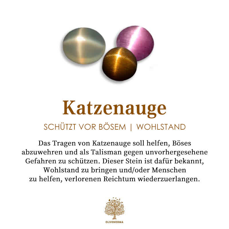 Collier Femme Coeur Chapelet Élégant avec Pierres Œil de Chat 3