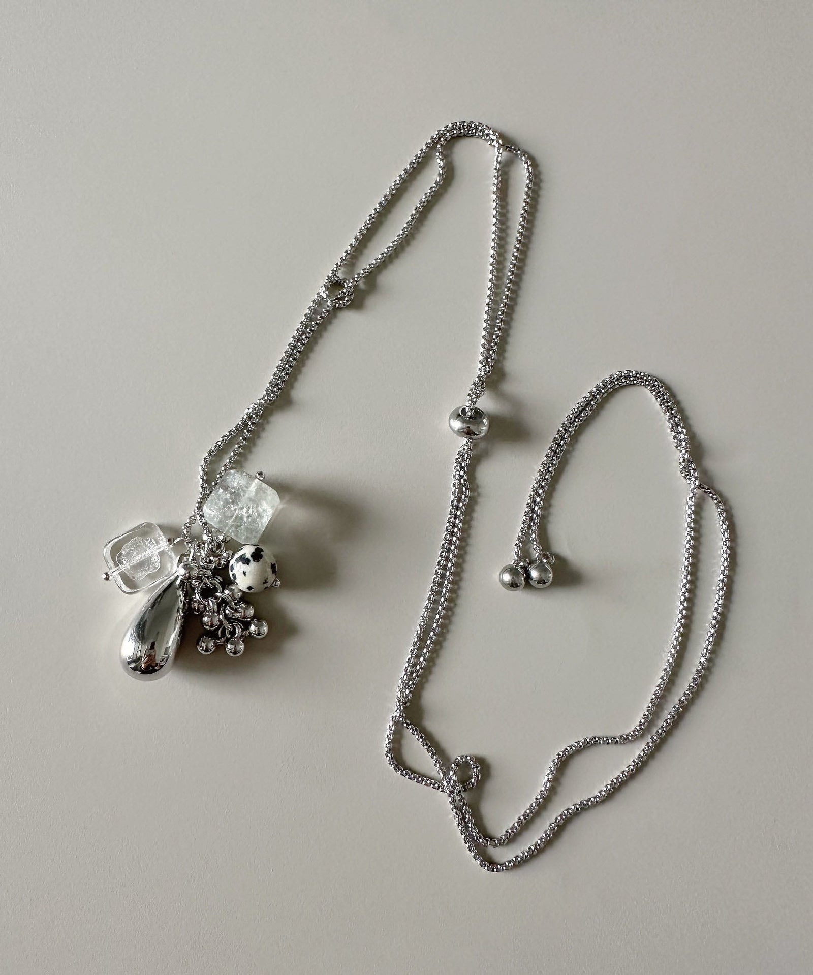 Collier Femme Long avec Pendentif Cristal Original 1